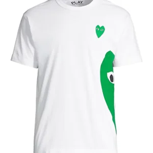 Comme Des Garcons Green Logo Graphic T-Shirt