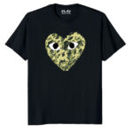 Comme Des Garcons Heart Camo Pattern Tshirt