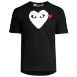 Comme Des Garcons Large Heart Cotton Tee