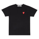 PLAY BASIC T-SHIRT RED FAMILY HEART (BLACK)