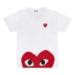 PLAY T-SHIRT HALF HEART AND EMBLEM