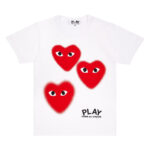 PLAY THREE FUZZY HEART SCREEN PRINT LIMITED EDITION