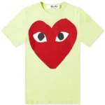 Comme Des Garcons Play Red Heart Logo Tee