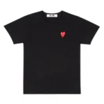 PLAY BASIC T-SHIRT RED FAMILY HEART (BLACK)