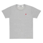 PLAY COLOURED SMALL EMBLEM T-SHIRT (GREY)