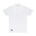 PLAY POLO RED INVADER HEART AND BLUE EMBLEM (WHITE)