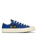 CONVERSE BLACK HEART BLUE LOW TOP