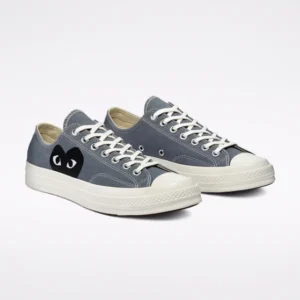 CONVERSE BLACK HEART GREY LOW TOP