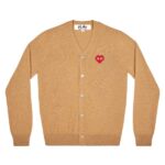 PLAY MEN’S CARDIGAN INVADER EMBLEM (BEIGE)